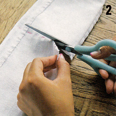 ジーンズ 裾カットオフ