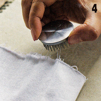 デニム 裾カットオフ2