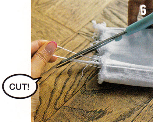 デニム 裾カットオフ4