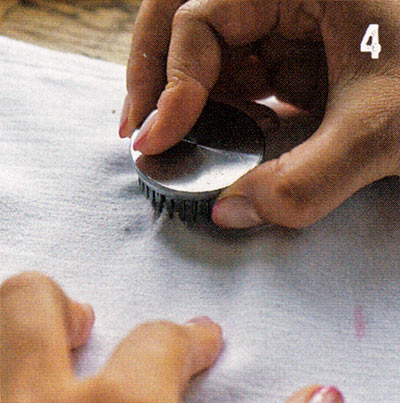 ホワイトデニム ダメージ加工4