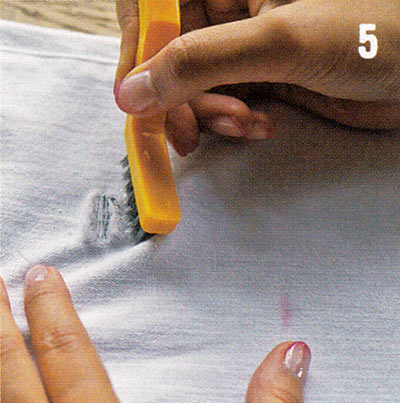 ホワイトデニム ダメージ加工5