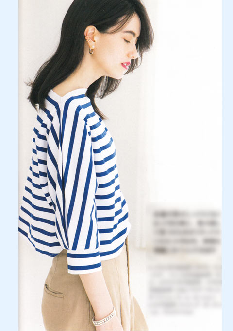 サクラ ボーダーＴシャツ