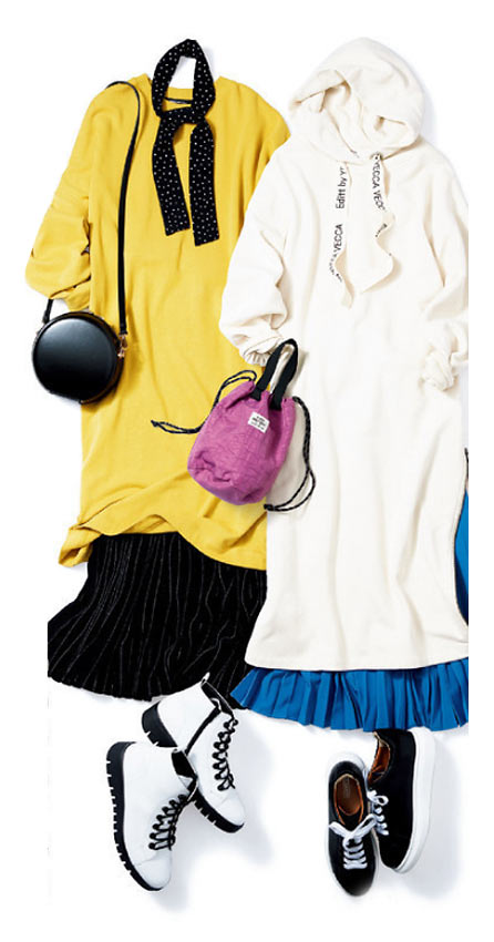 女性 スウェットコーデ2