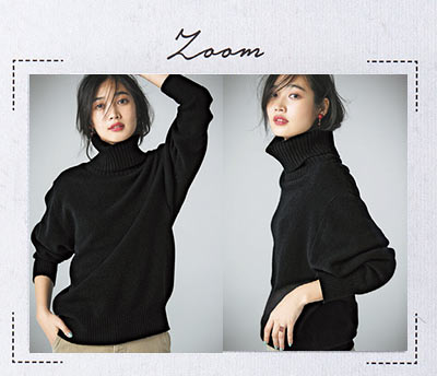 ドゥーズィエム クラス 黒タートルネック