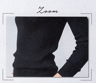 ドゥロワー 黒タートルネック