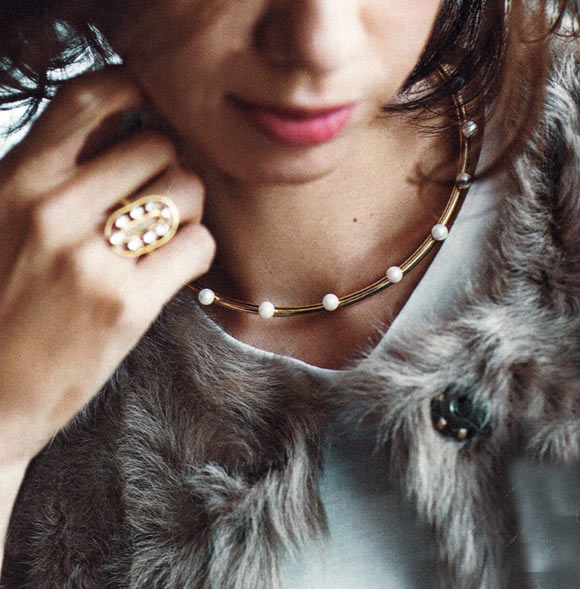 アデル ビジュー パール