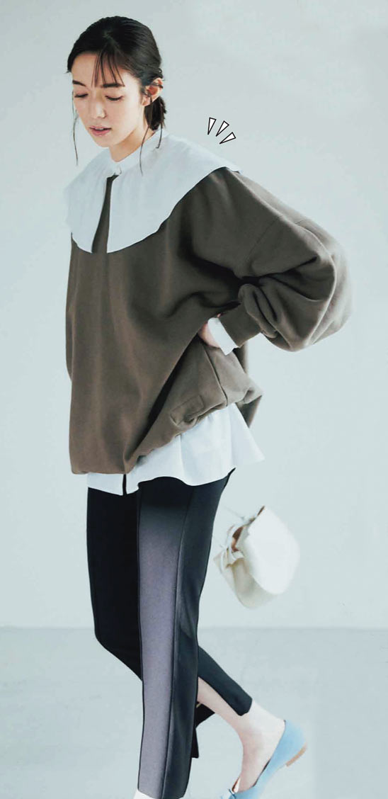 スウェット きれいめコーデ2