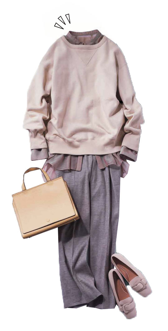 スウェット きれいめコーデ3