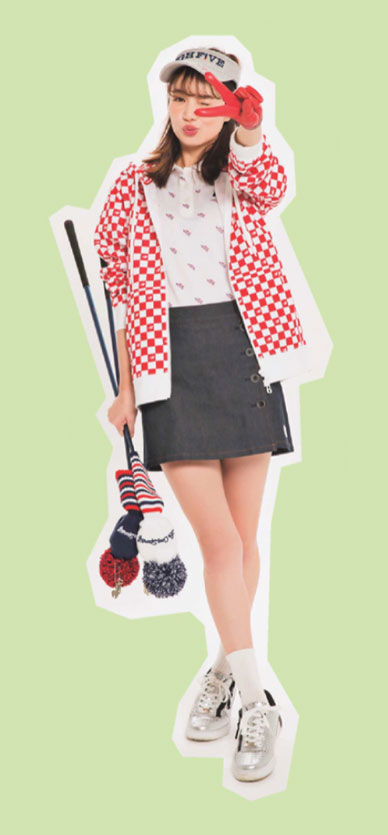 可愛いゴルフファッション