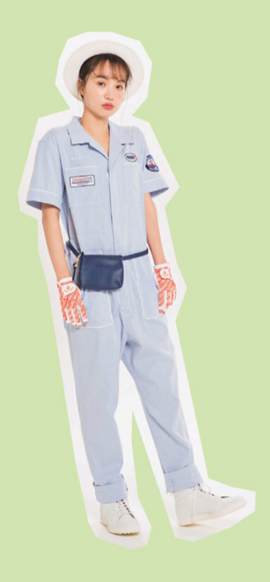 女友達 ゴルフコーデ