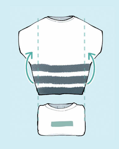 ドルマンスリーブＴシャツ たたみ方