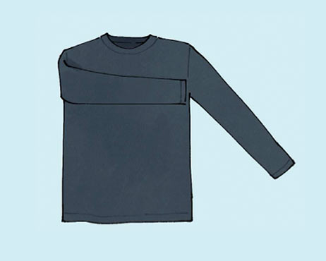 長袖Ｔシャツ たたみ方