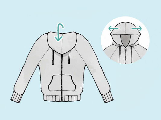 パーカー 畳み方