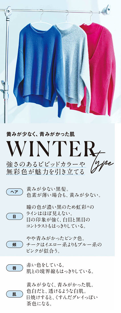 ブルベ ニット色