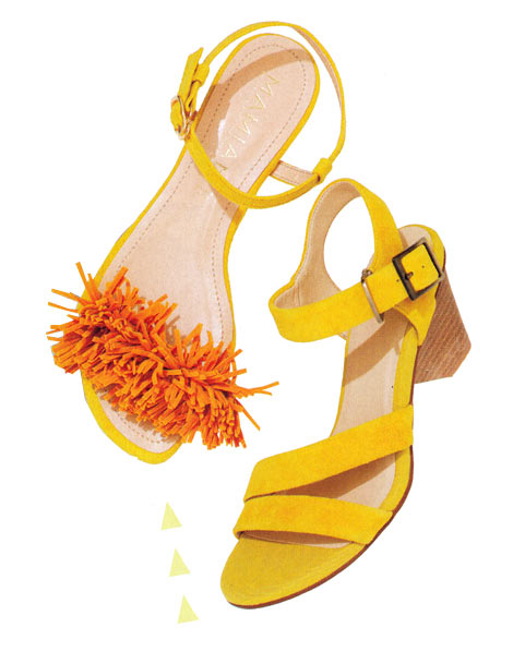 イエローサンダル