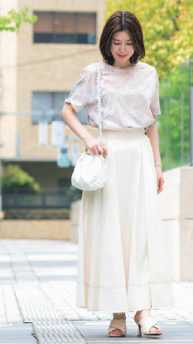 プチプラＴシャツ 着こなし