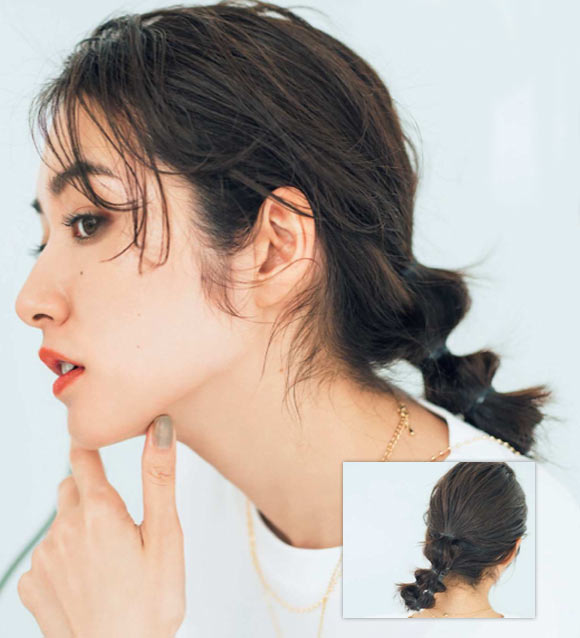 大人Tシャツ ヘアアレンジ